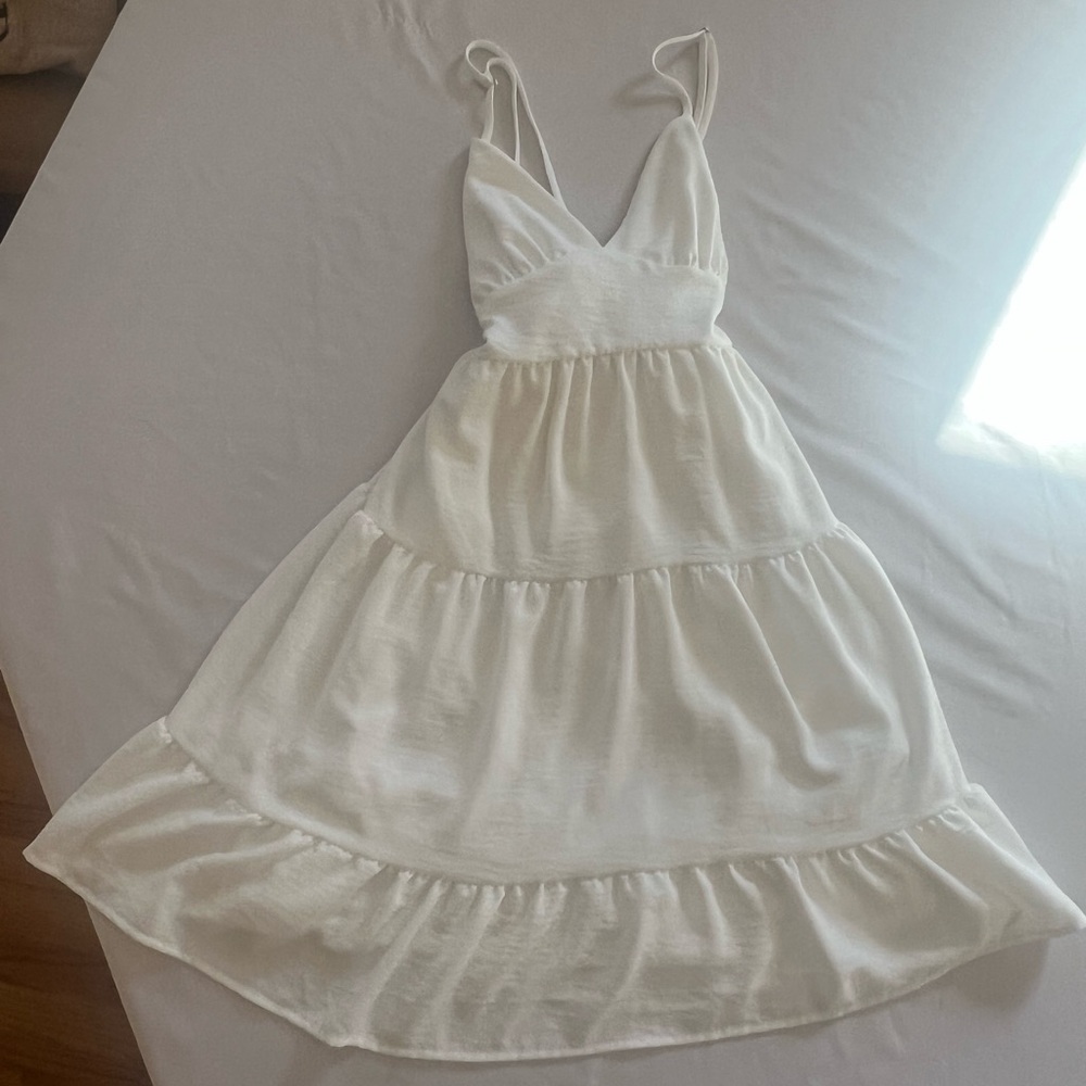 Altar'd State White Flowy Dress
